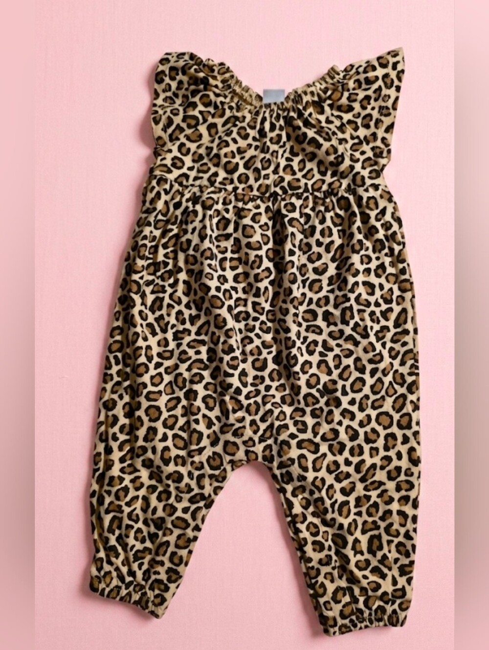 Baby Leopard Print Romper - 3-6M